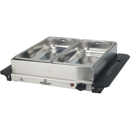 Excellent Electrics Buffetwarmer Met Warmhoudplaat - 2X2.4 Liter - Afanaya