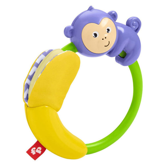 Hochet bébé singe Fisher-Price – Jeu sensoriel 3 mois et +