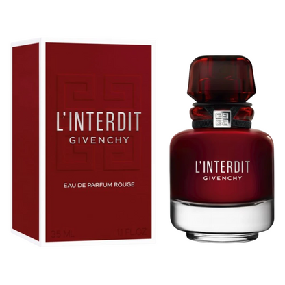 Givenchy L'Interdit Rouge Eau de Parfum pour Femme 35 ml – Parfum Luxueux et Audacieux