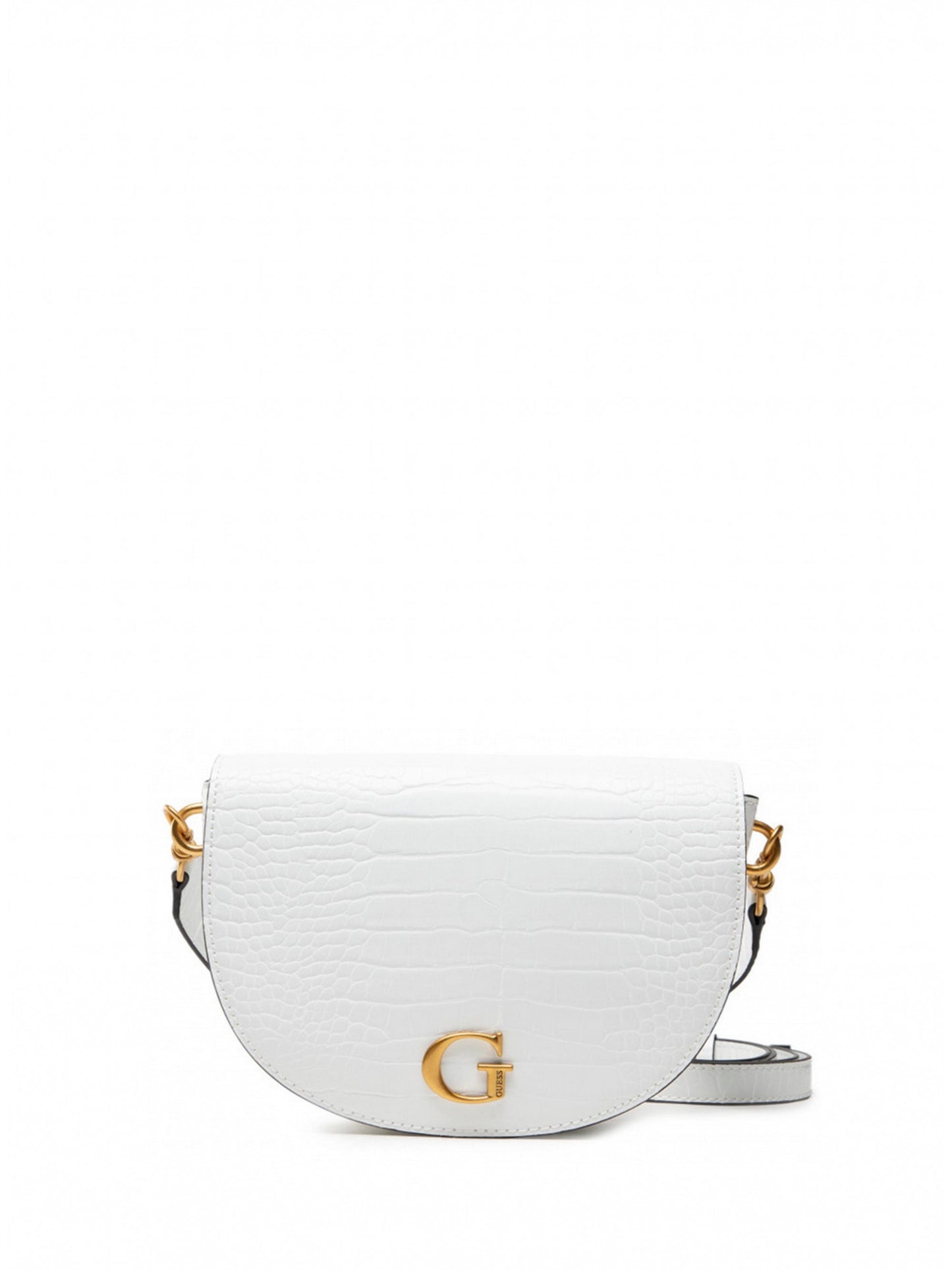 Sac à main femme Danna White Guess — Sac en textile de luxe en polyuréthane (24x17x5 cm)