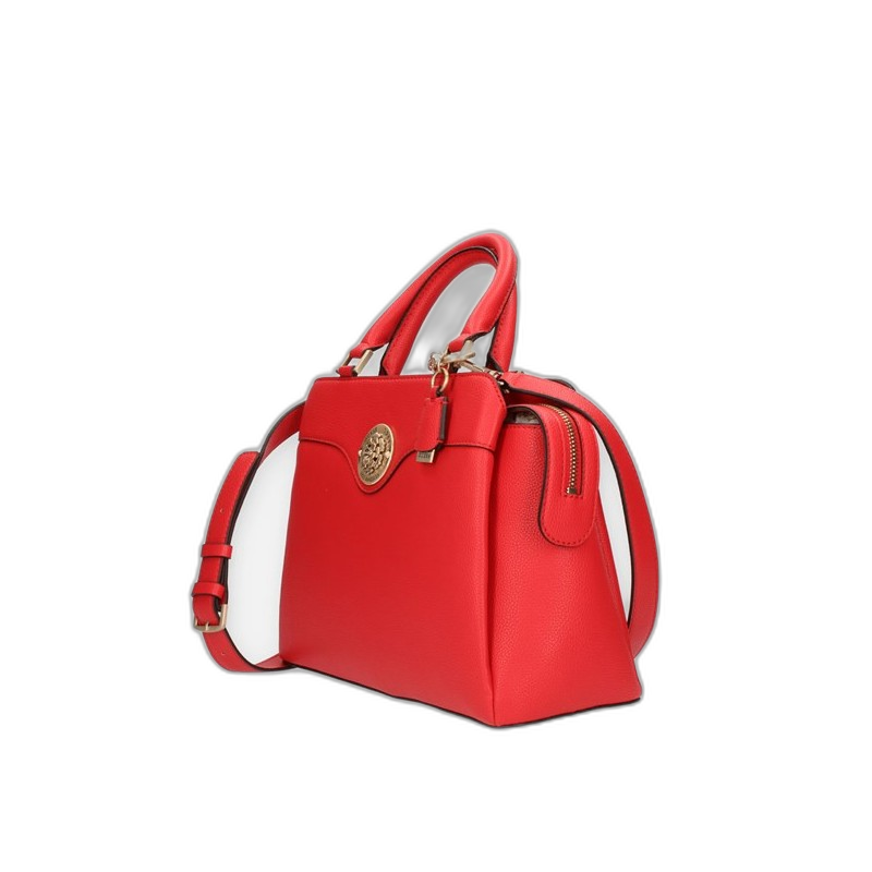 Sac à main à rabat Guess Dayane Red avec poignée supérieure pour femme — Sac de créateur de luxe