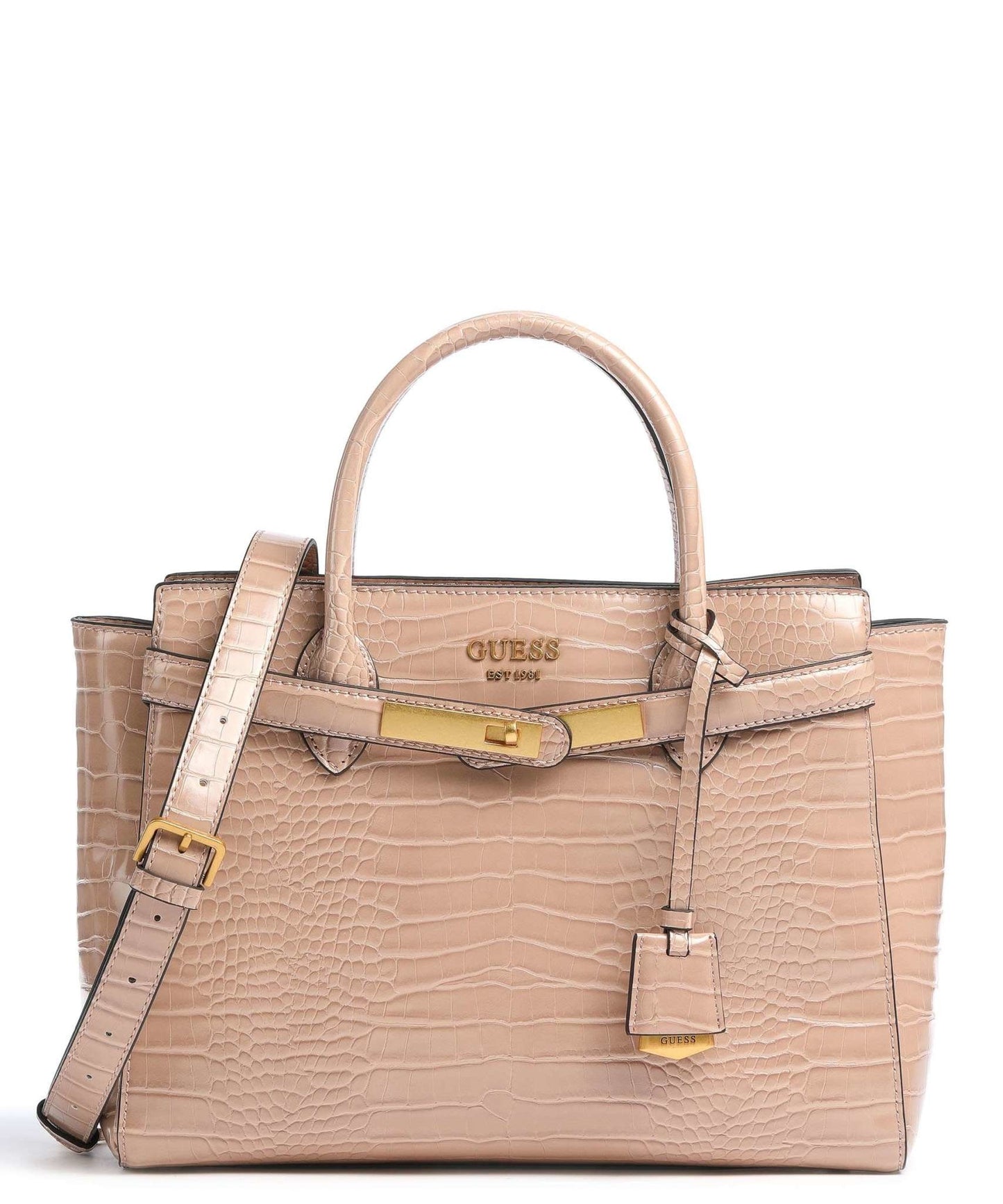 Guess, Enisa, Textiltasche, Hellbraun, HWCA8421060CAM, Für Damen