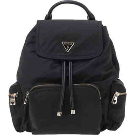 Guess Gemma Black Luxuriöser Textil-Rucksack für Damen Designer-Tasche