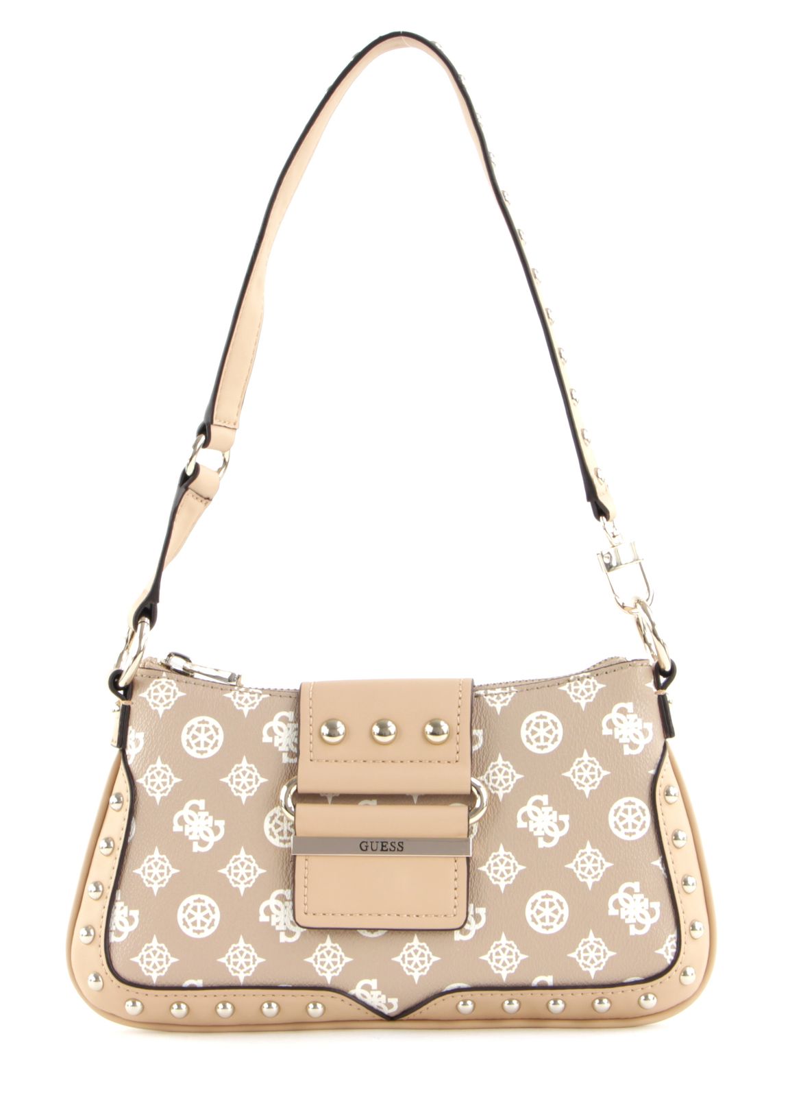 Guess, Greta, Sac à main en textile, Mini, Sable, hwvb81 29210, 16 x 29 x 5,3 cm