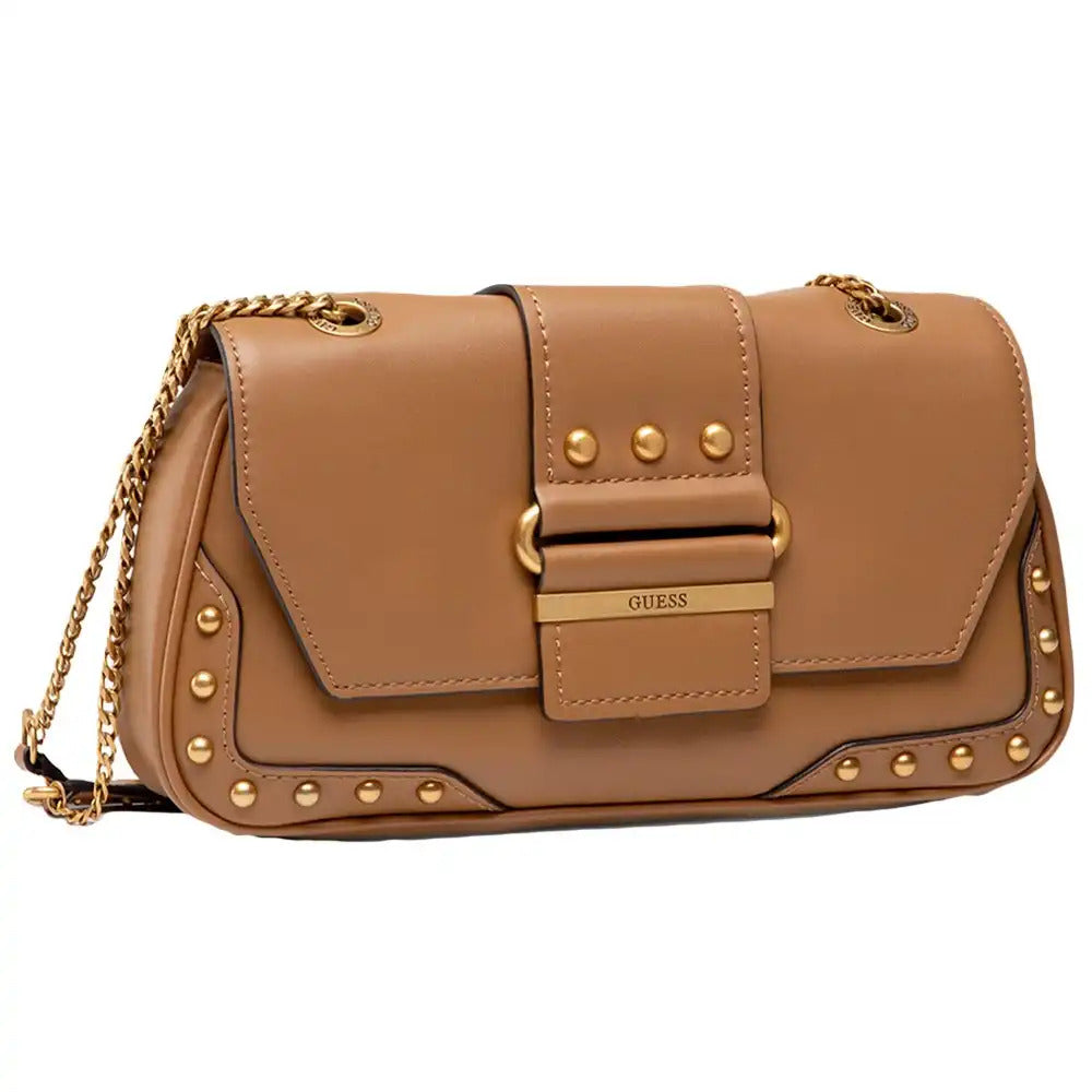 Guess, Greta, Sac bandoulière en textile de polyuréthane, Cognac, hwvb81 29210, 16 x 29 x 5,3 cm, Pour femmes