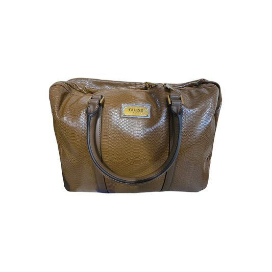 Guess, Guess, Polyurethan, Textiltasche, Laptopfach, Braun, HMEVEN, Für Herren, 28 x 38 x 10 cm