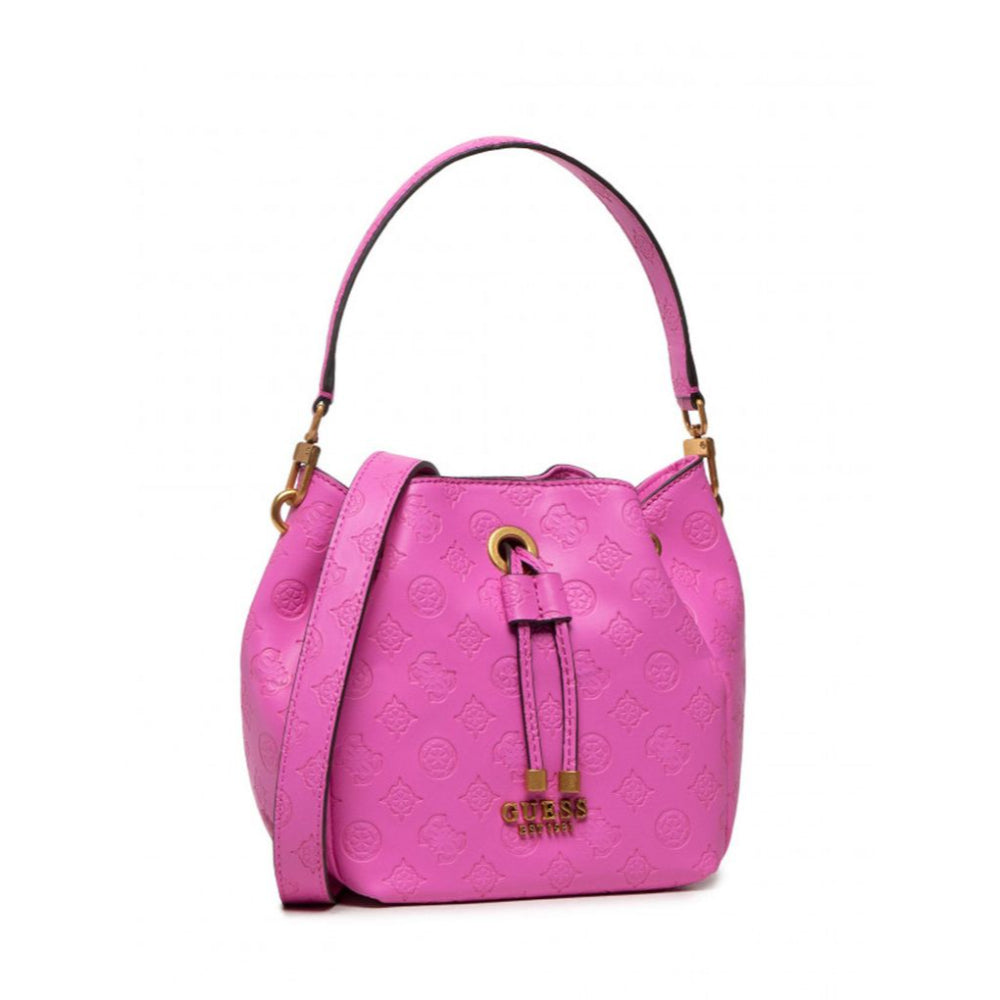 Sac à main en cuir synthétique Guess Zanelle Vivid Rose pour femme — Sac de créateur de luxe