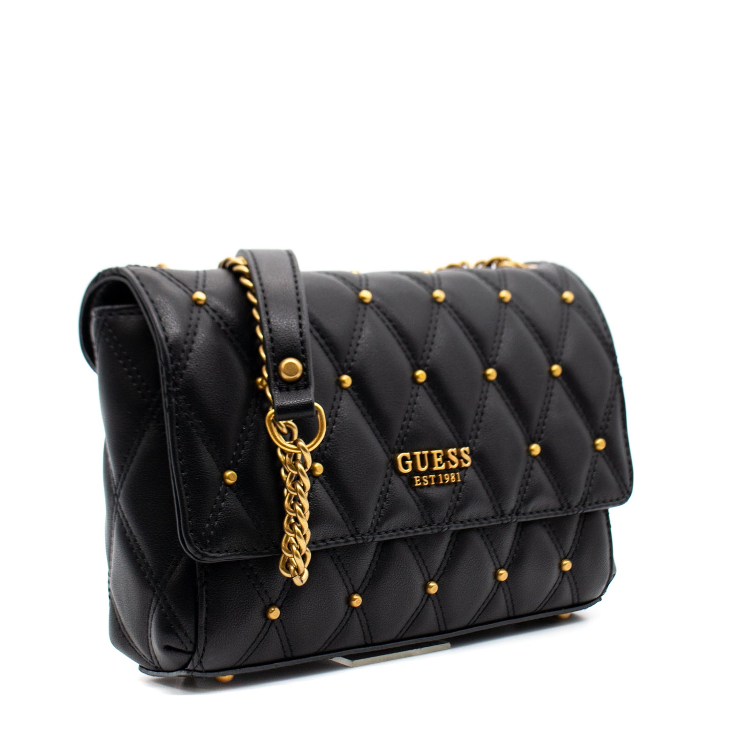 Guess, Triana, Sac bandoulière textile, Noir, HWQS8553210BLA, 26 x 16 x 9 cm, Pour femme