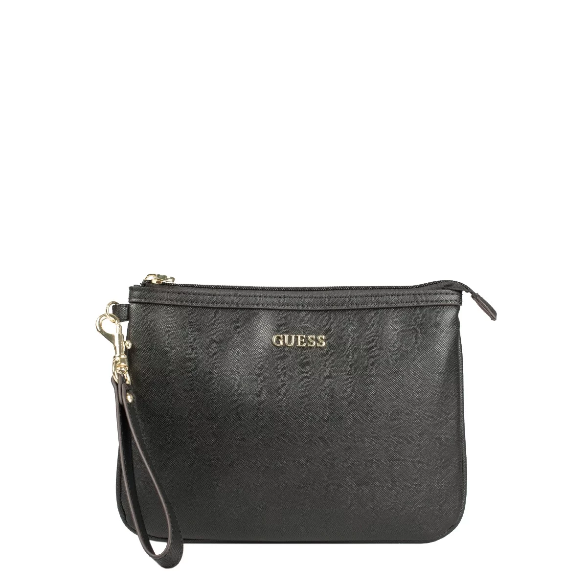 Guess Vanille Synthetic Leather Toiletry Bag Black for Women | 25x19x2cm.