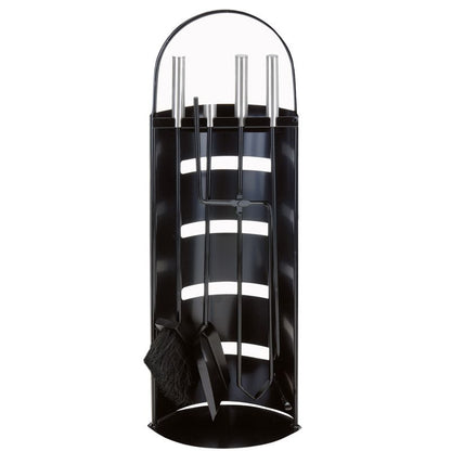 Home&Styling Openhaardset Rvs Zwart - 5 Delig - Afanaya