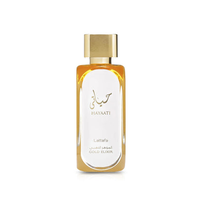 Lattafa Hayaati Gold Elixir Eau de Parfum Unisexe 100ml – flacon