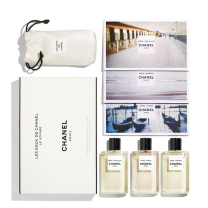 Coffret Cadeau Chanel Les Eaux de Chanel Femme – Paris Deauville, Venise & Biarritz 3x30ml