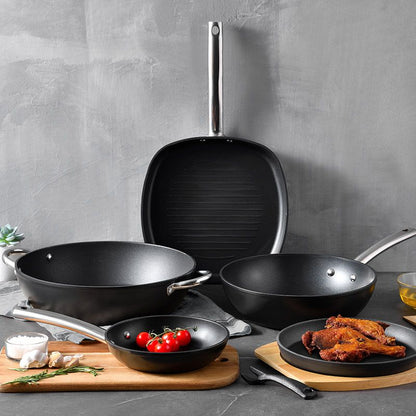 Masterpro Paella Pan - Inductie - 32 X 7.8 Cm - Foodies Collection - Afanaya