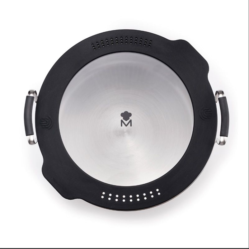 Masterpro Saucepan with Silicone Lid 16 cm Non - Stick Induction Compatible Cooking Pan - Afanaya