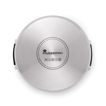 Masterpro Saucepan with Silicone Lid 16 cm Non - Stick Induction Compatible Cooking Pan - Afanaya