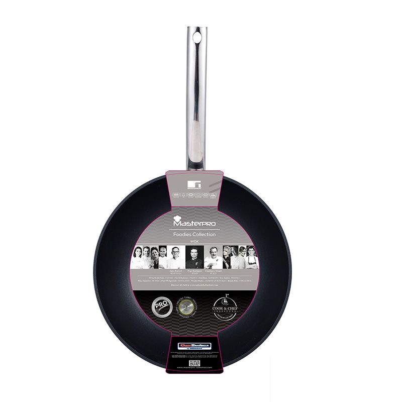 Masterpro Wokpan - Inductie - 28 X 7.2 Cm - Foodies Collection - Afanaya