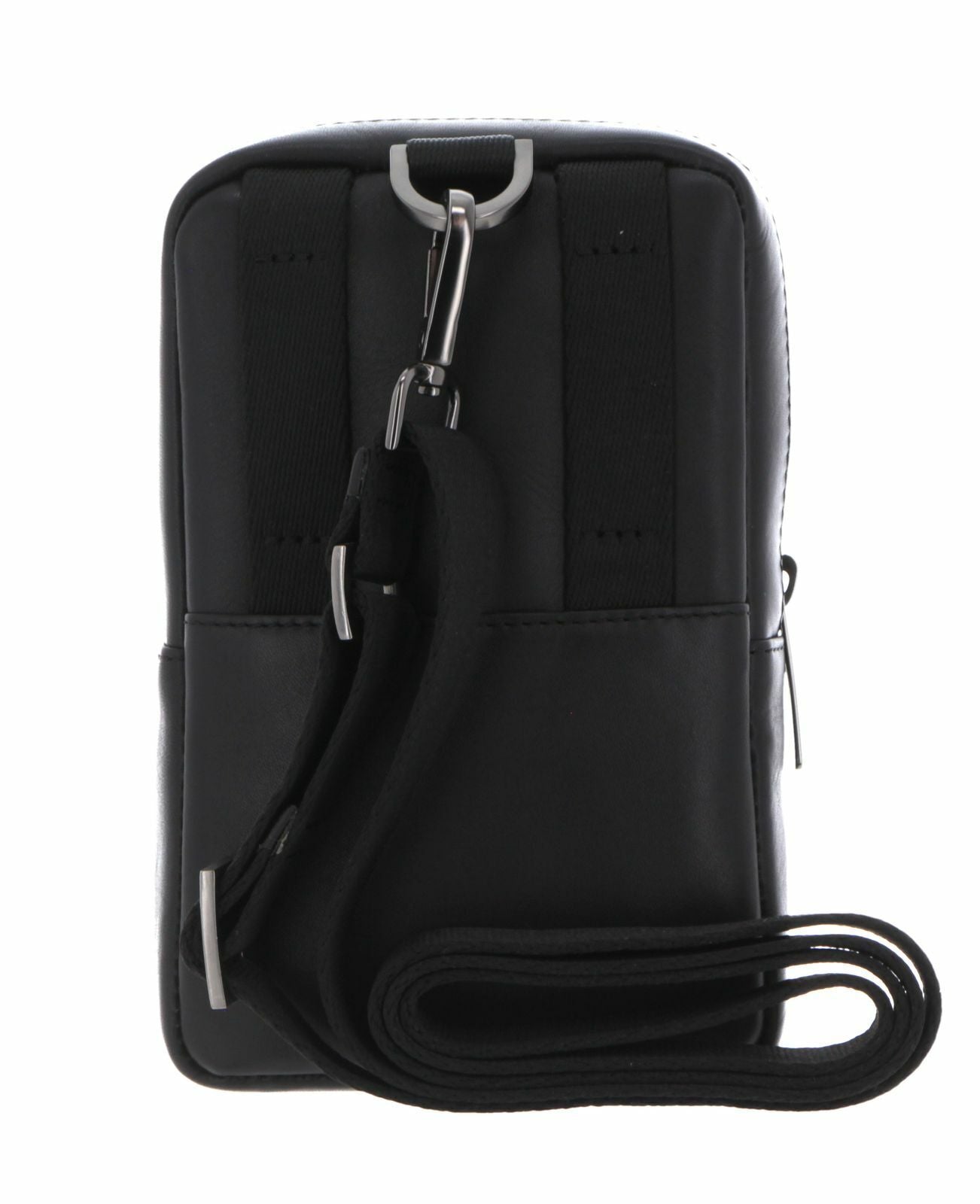 Piquadro, Obidos, Leather Crossbody Bag, Black, For Men