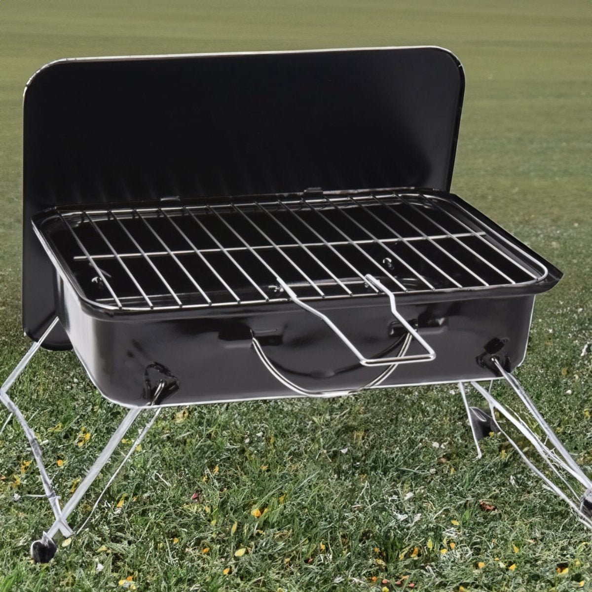 Portable Table Barbecue Compact 35x25 cm Grill for Outdoor Cooking - Afanaya