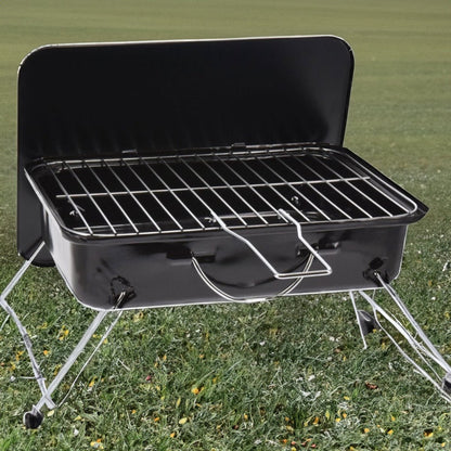 Portable Table Barbecue Compact 35x25 cm Grill for Outdoor Cooking - Afanaya