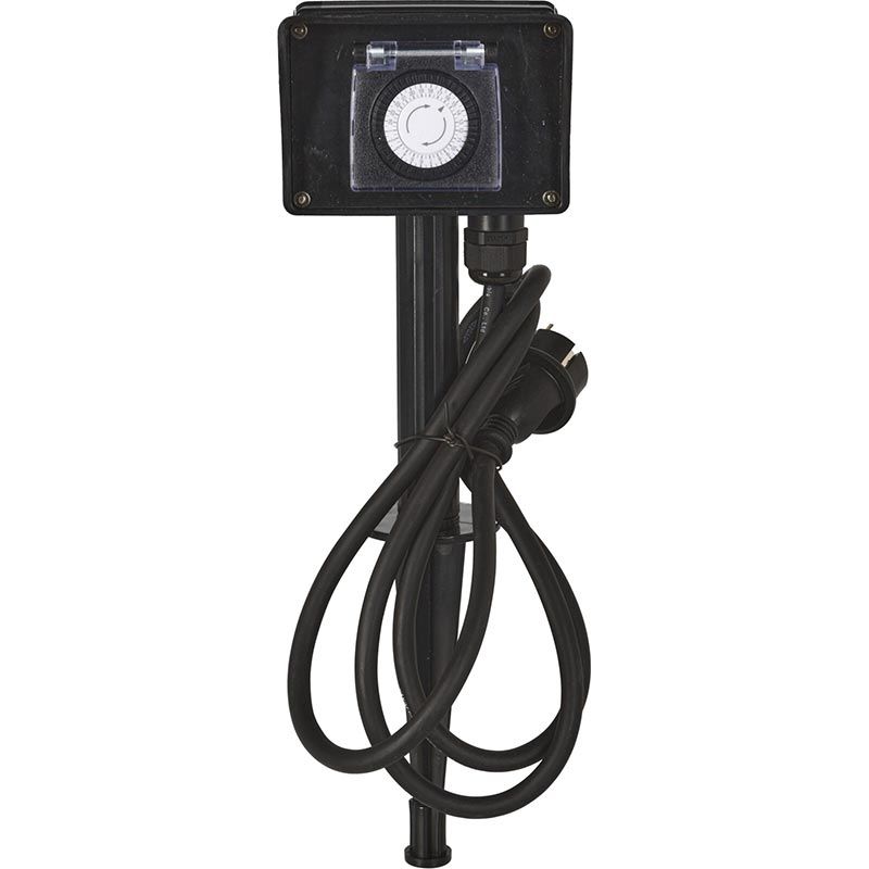 Premium Outdoor Garden Socket with 2 Outlets & Built - in Timer Waterproof Power Supply for Garden & Terrace - Afanaya