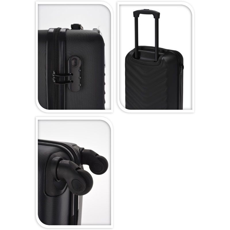 ProWorld 53 cm Cabin Suitcase Lightweight Hard Shell Carry - On with Spinner Wheels - Afanaya