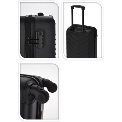 ProWorld 53 cm Cabin Suitcase Lightweight Hard Shell Carry - On with Spinner Wheels - Afanaya