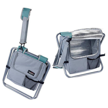 Redcliffs Folding Stool with Cooler Bag – Blue Camping Chair.