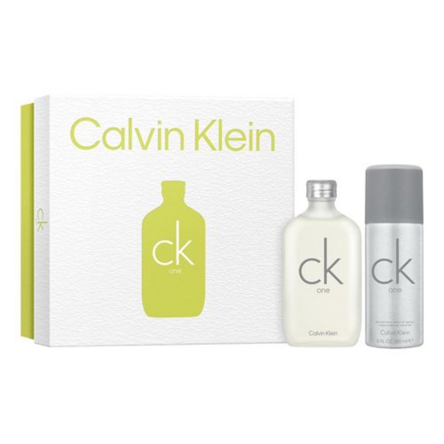 Set Calvin Klein: CK One, Eau De Toilette, Unisex, 100 ml + CK One, 24h Schutz, Deodorant Spray, Für Herren, 150 ml