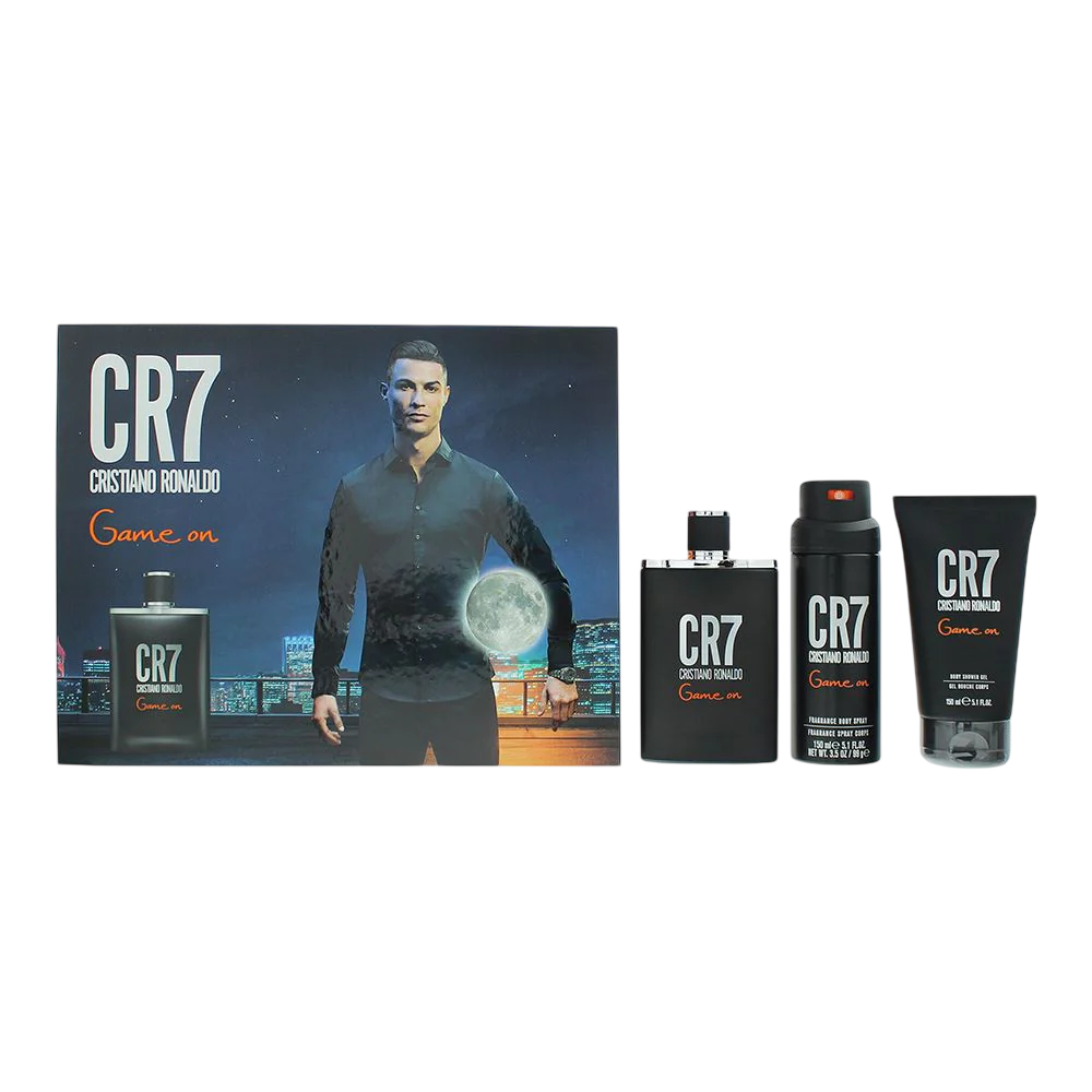 Cristiano Ronaldo CR7 Game On Perfume Gift Set for Men, 3 Pieces – product image