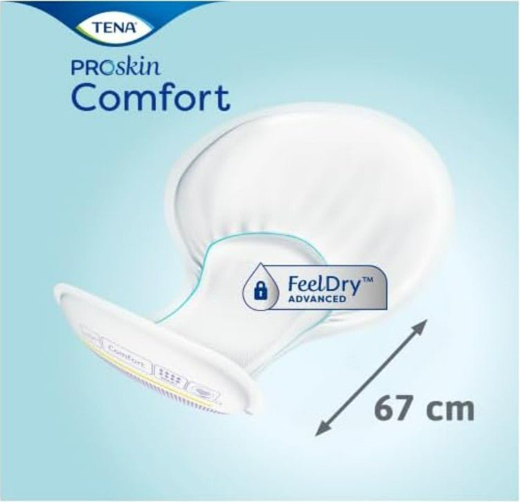 TENA Proskin Comfort Absorbent Protection Maxi 2 packs of 34 units - Afanaya