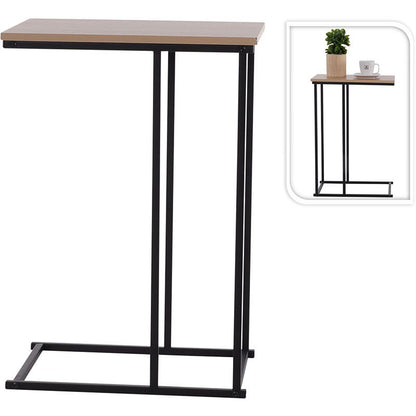 Trends4You Bijzettafel - Banktafeltje - Metaal En Hout - 40X26Xh58Cm - Afanaya